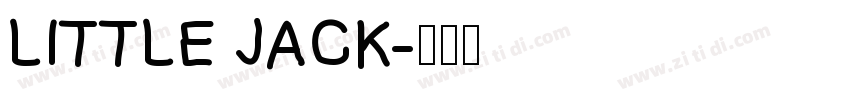 LITTLE JACK字体转换